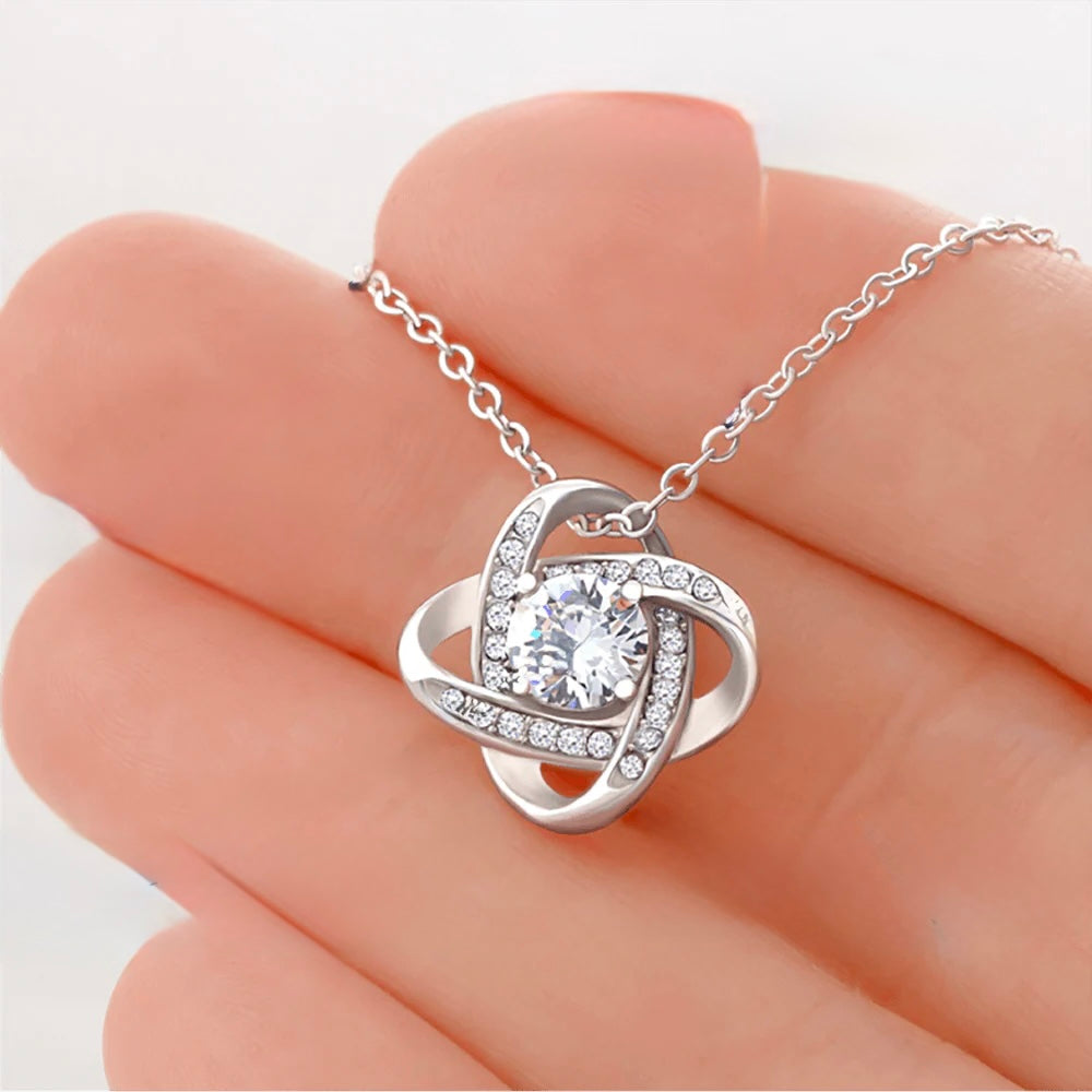 Mom To Be Love Knot Necklace