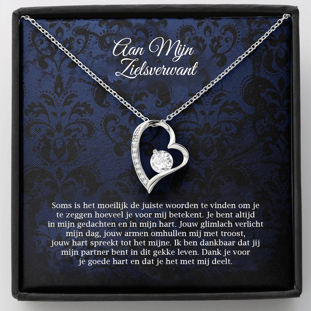 To My Soulmate Heart Necklace