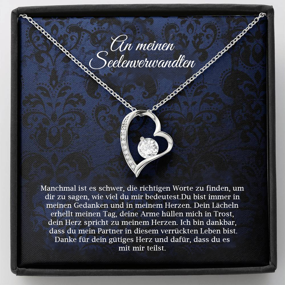 To My Soulmate Heart Necklace