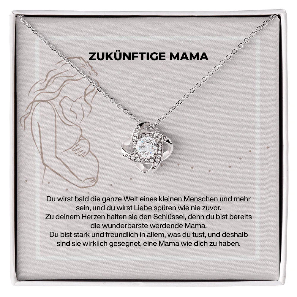 Mom To Be Love Knot Necklace