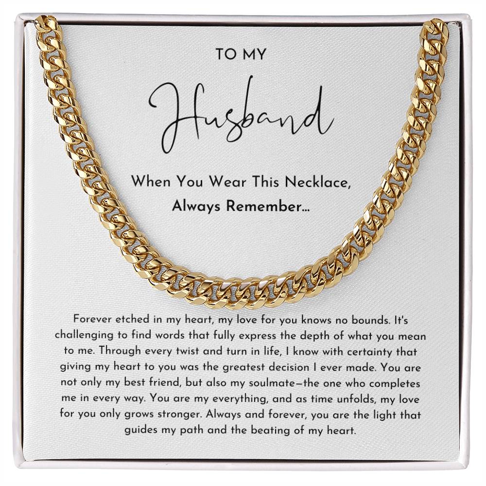 To My Husband Necklace