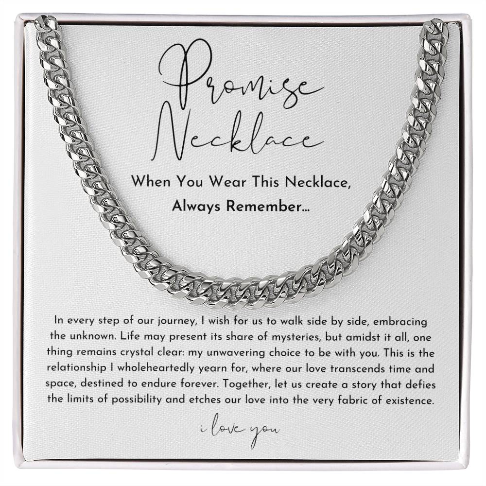 Promise Necklace For Him, Boyfriend/Husband Gift